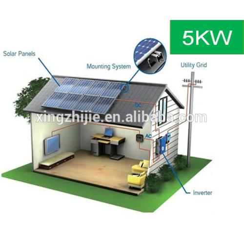 High efficiency 5kw 10kw on grid industrial solar power generator